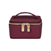 Herringbone Jewellery Cube Plum