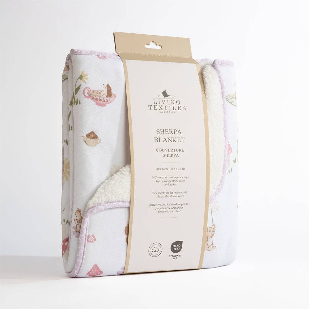 Jersey Sherpa Blanket Whimsical Wonderland