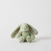 Floral Mint Bunny Rattle Small