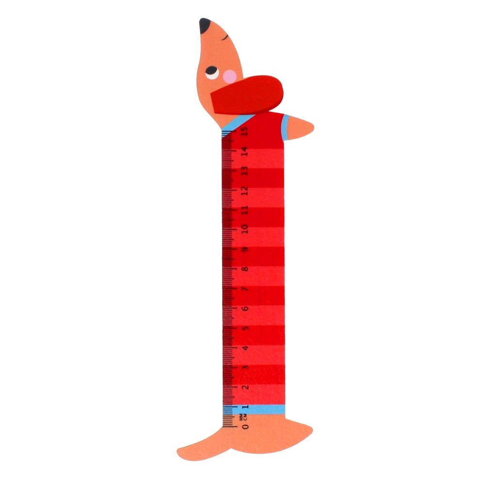 Wooden Ruler Sausage Dog