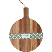 Round White Edge Serving Board