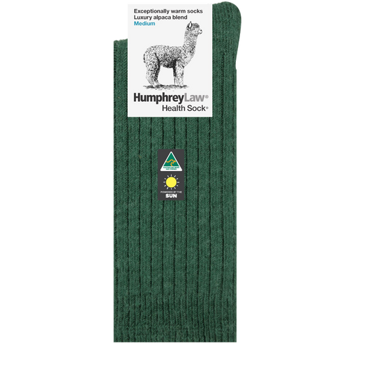 Alpaca Health Sock Hunter Green