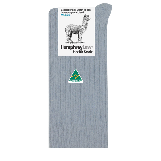 Alpaca Health Sock Silver Grey