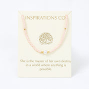 Inspiration Necklace Pearl, Pink and Gold