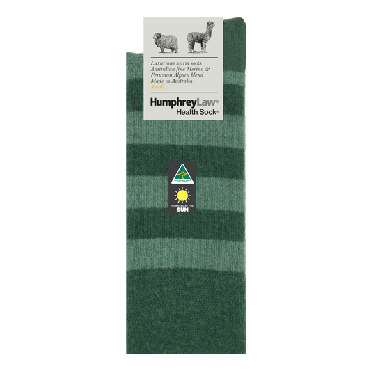 Fine Merino & Baby Alpaca Blend Health Sock Hunter Green