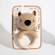 Teething Ring Rattle Wombat