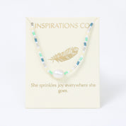 Inspiration Necklace Pearl, Multi Blue and Green