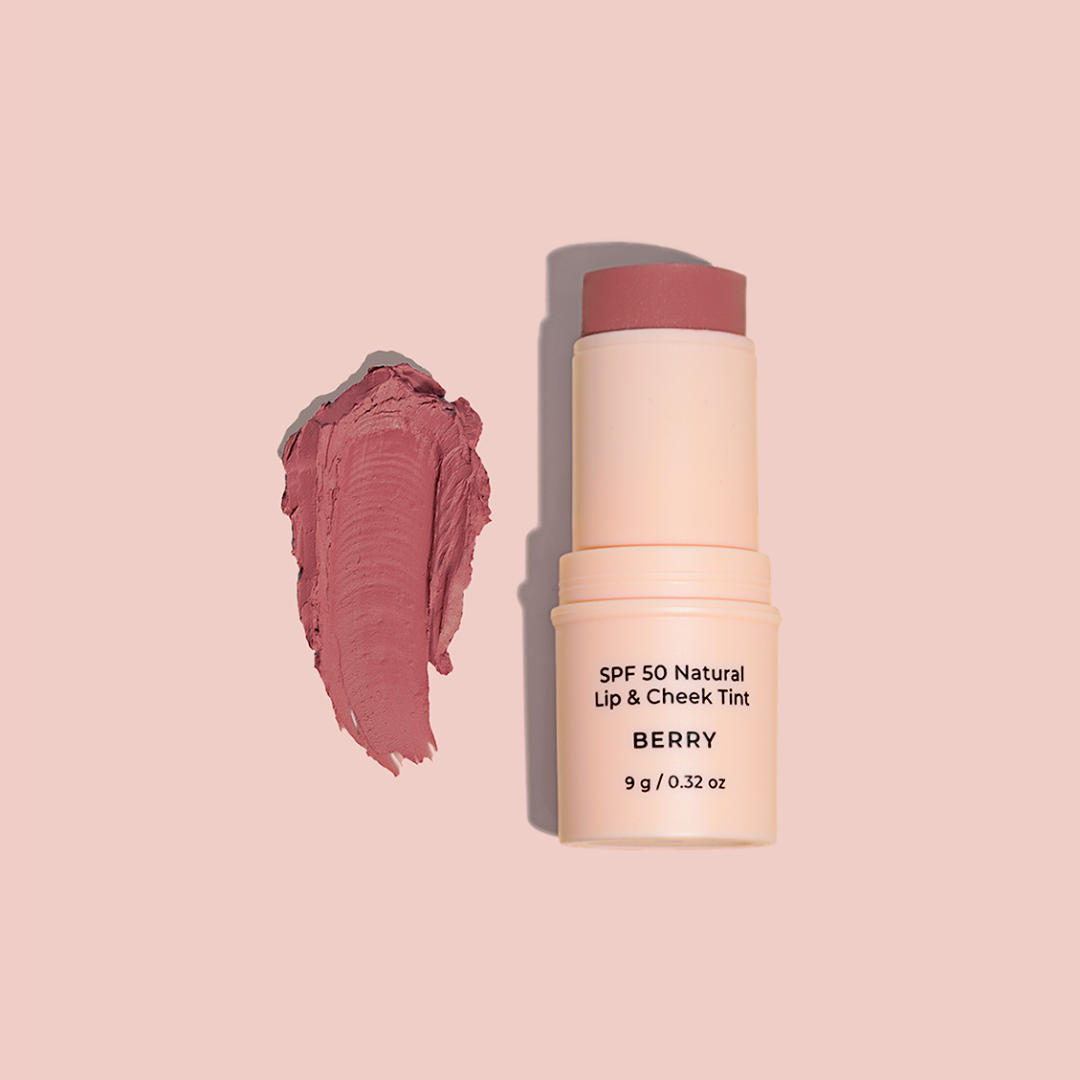 SPF 50 Natural Lip & Cheek Tint Berry