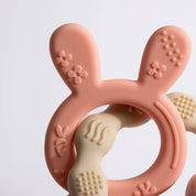 Silicone Bunny Teether Pink