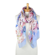 Purple Botanical Bloom Scarf