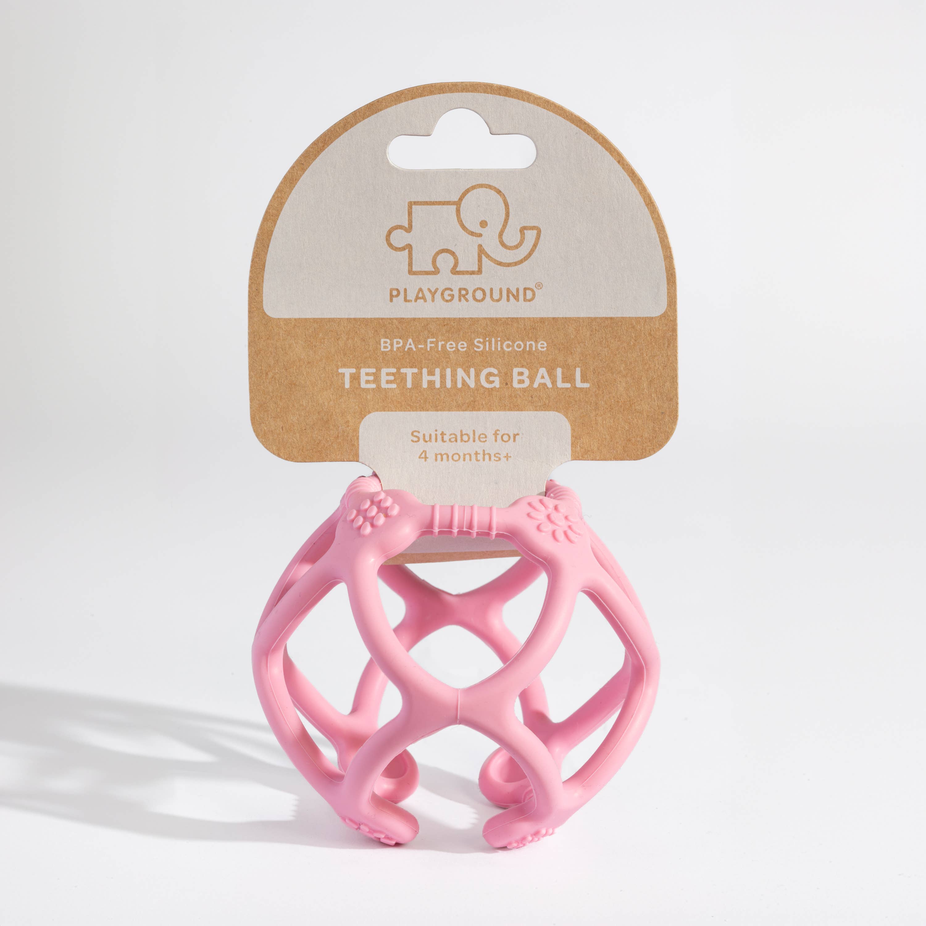 Silicone Teething Ball Light Pink