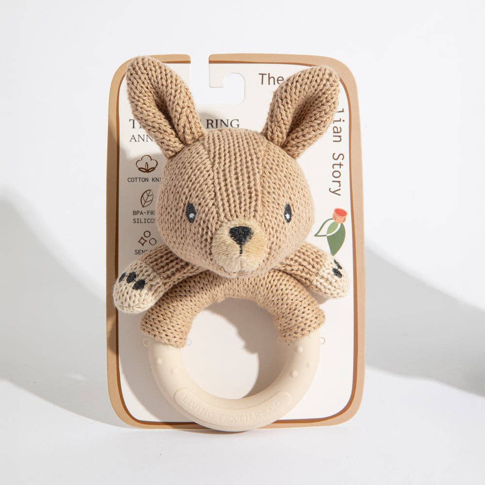 Teething Ring Rattle Kangaroo