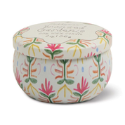 Tulip Printed Tin Candle Bronzed Gardenia 2oz