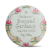 Tulip Printed Tin Candle Bronzed Gardenia 2oz