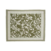 Cotton Knit Throw Abstract Gum