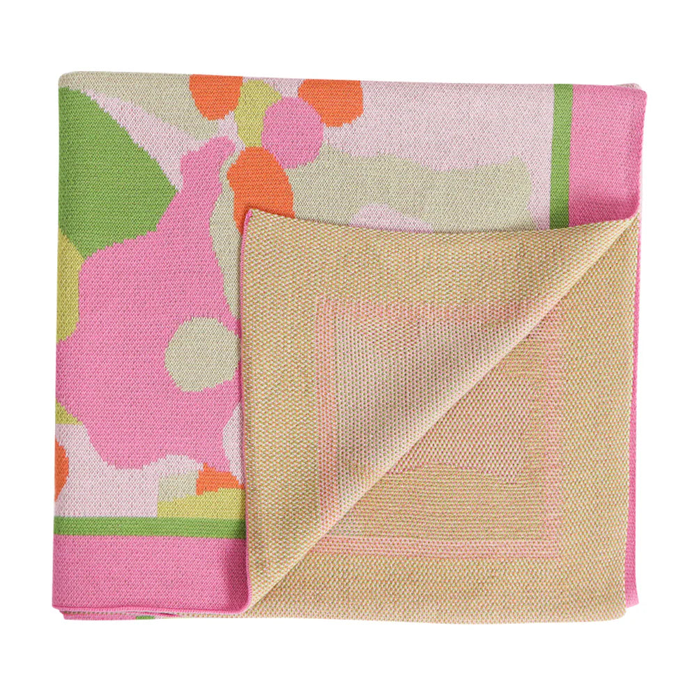 Cotton Knit Throw Tutti Fruitti