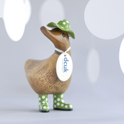 Spotty Hat & Boots Ducky Green
