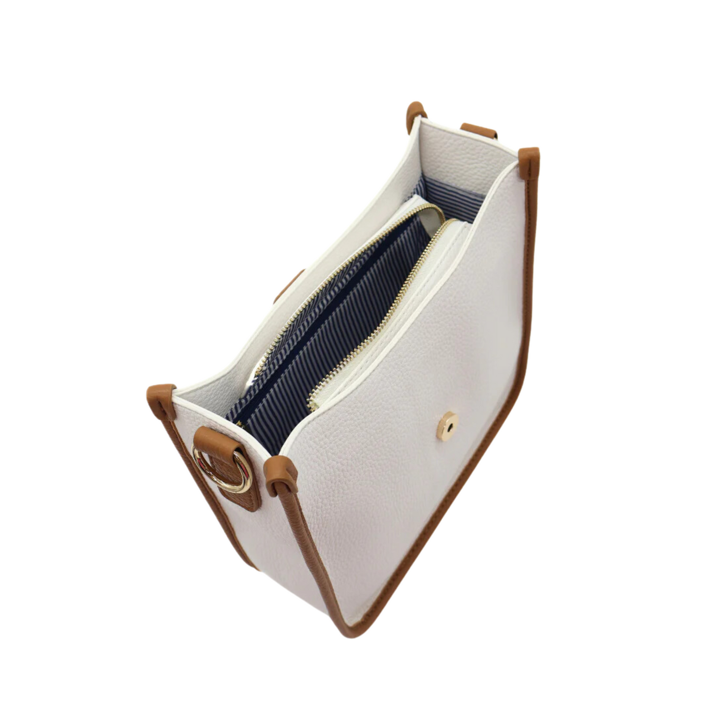 Dominic Max Bag Dual Tone White Tan