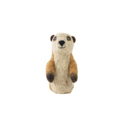 Handmade Felted Finger Puppet Meerkat