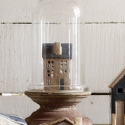 Saint Malo Tea Light House Blue Roof