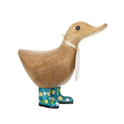 Floral Boots Ducky Teal