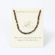 Inspiration Necklace Dark Tort and Gold
