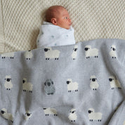 Little Meadows Knitted Baby Blanket