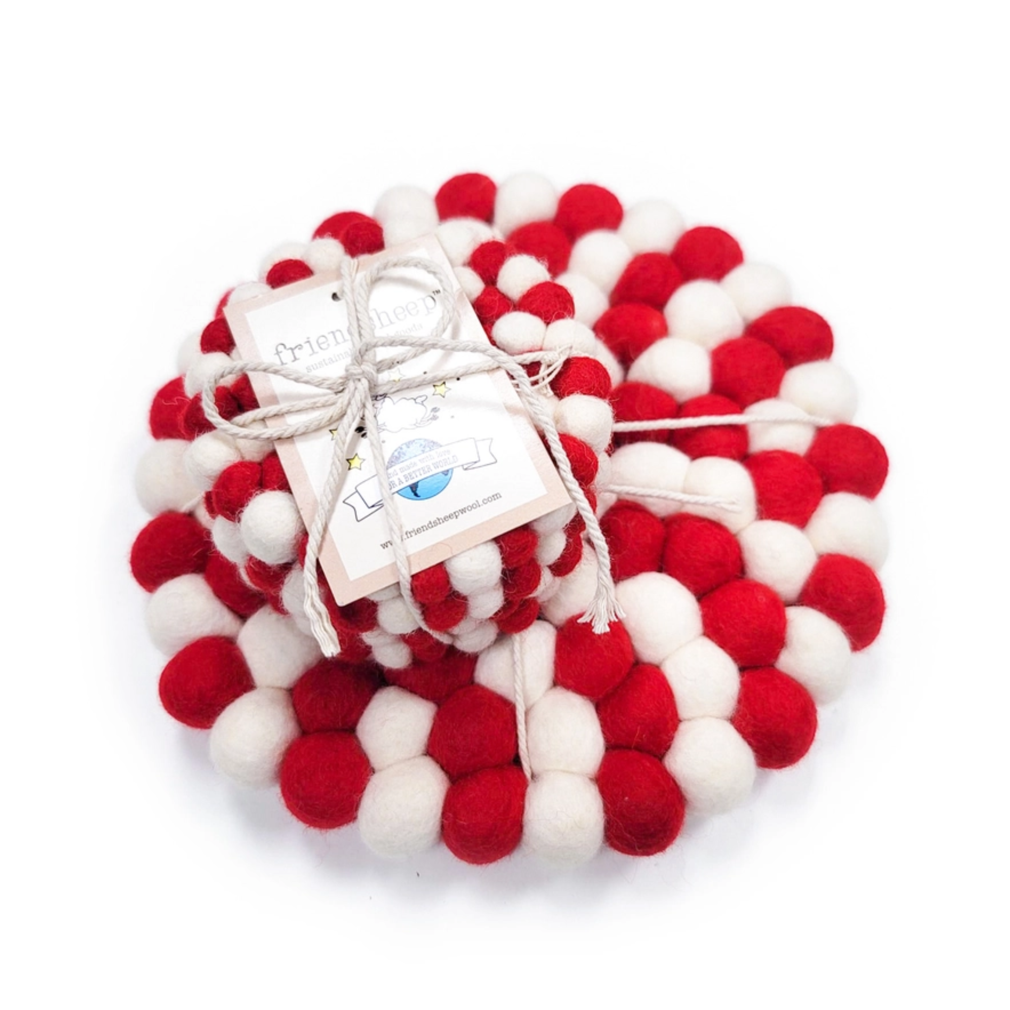 Eco Trivet Candy Cane