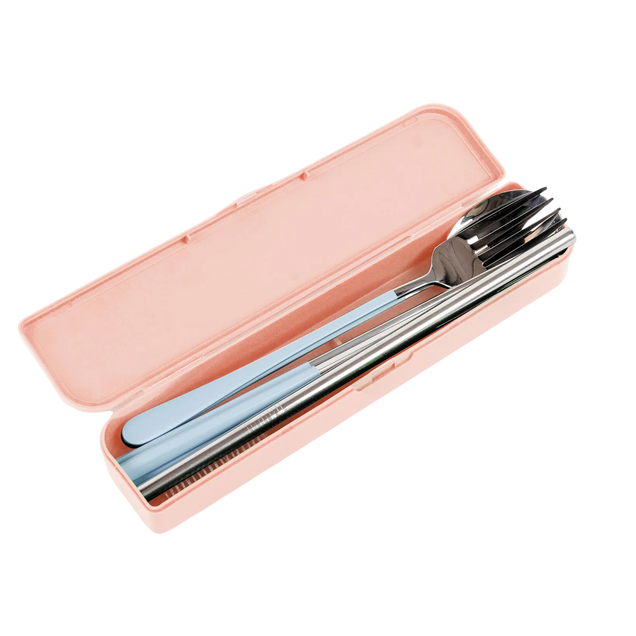 Take Me Away Cutlery Kit Silver with Powder Blue Handle