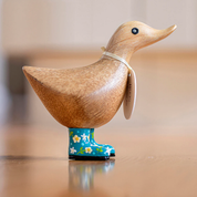 Floral Boots Ducky Teal