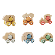 EcoSpin Animal with Silicone Wheel Golden Bear