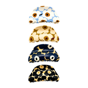 Large Floral Hair Claw Clip Brown
