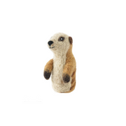 Handmade Felted Finger Puppet Meerkat