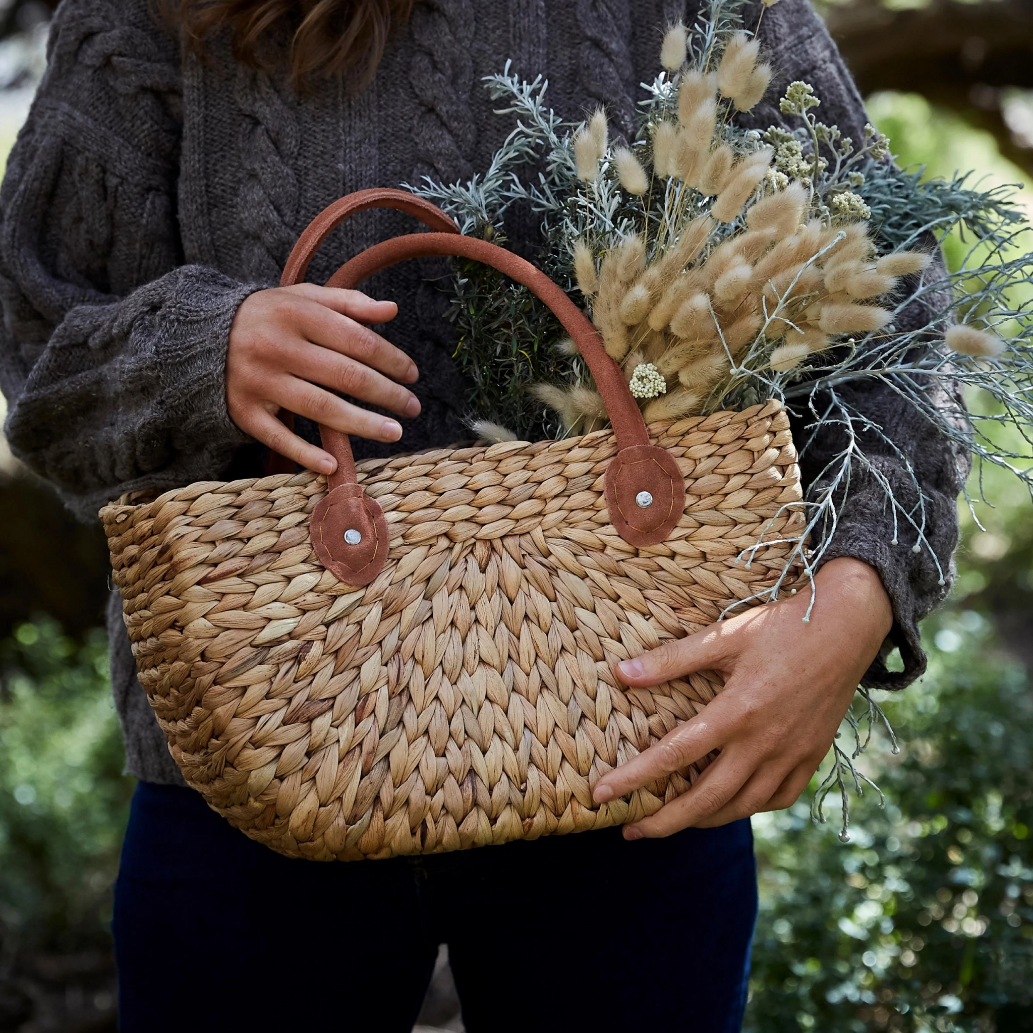 Harvest Baskets Set Of 2 Suede