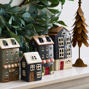 Alsace Tea Light House Navy