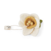Daffodil Felt Hanging Decoration White