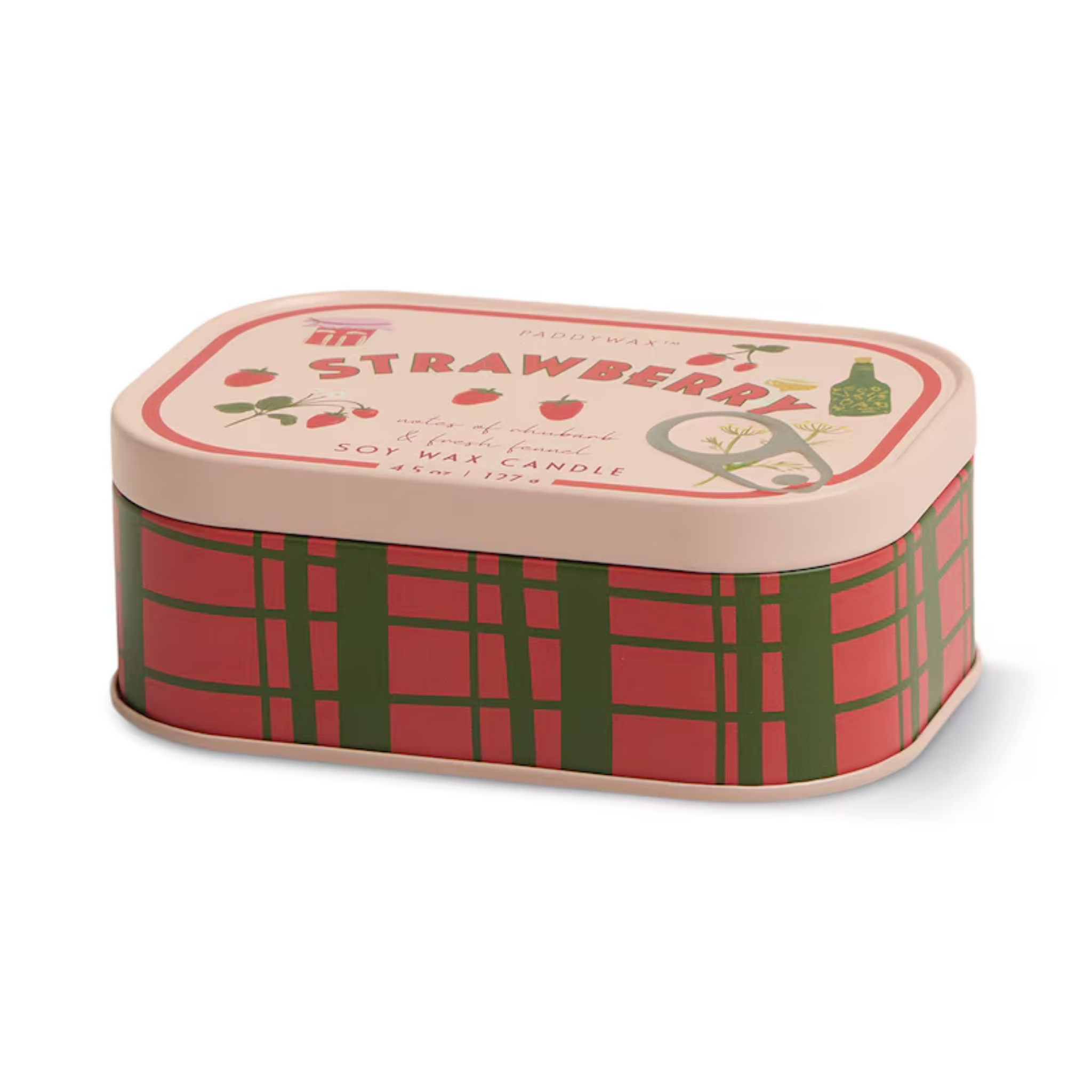 Bistro Tin Candle Strawberry 4.5oz