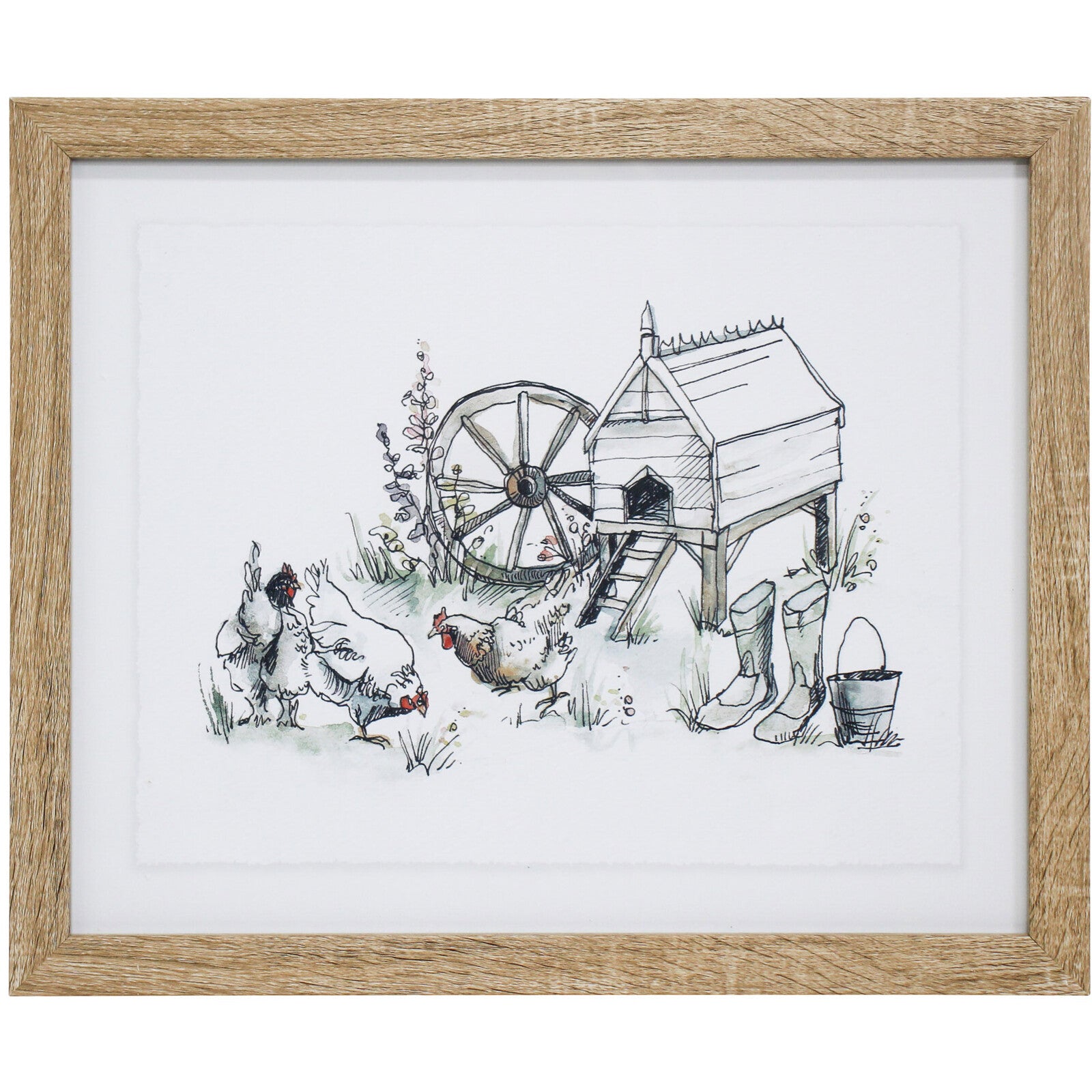 Chicken Hut Framed Print