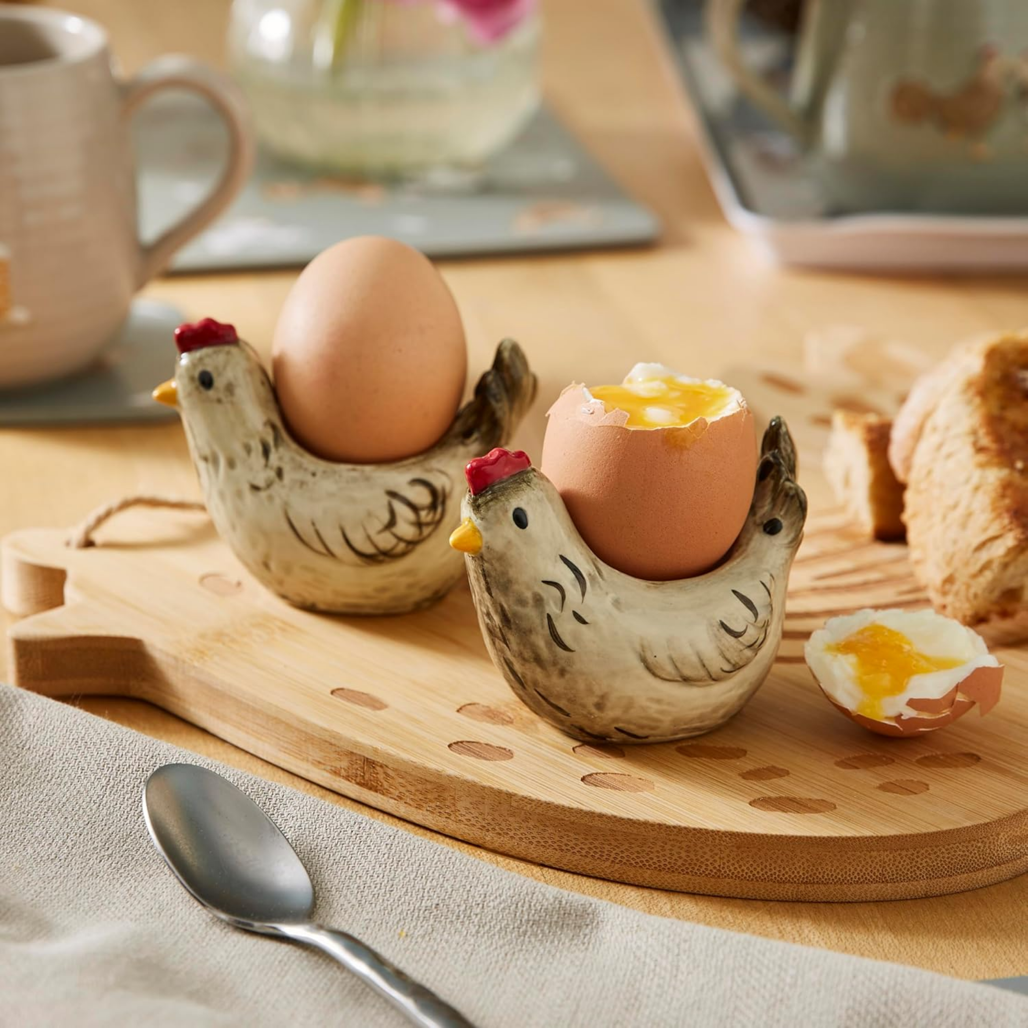 Set Of 2 Egg Cups Hen House Lane