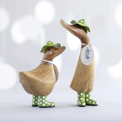 Spotty Hat & Boots Ducky Green