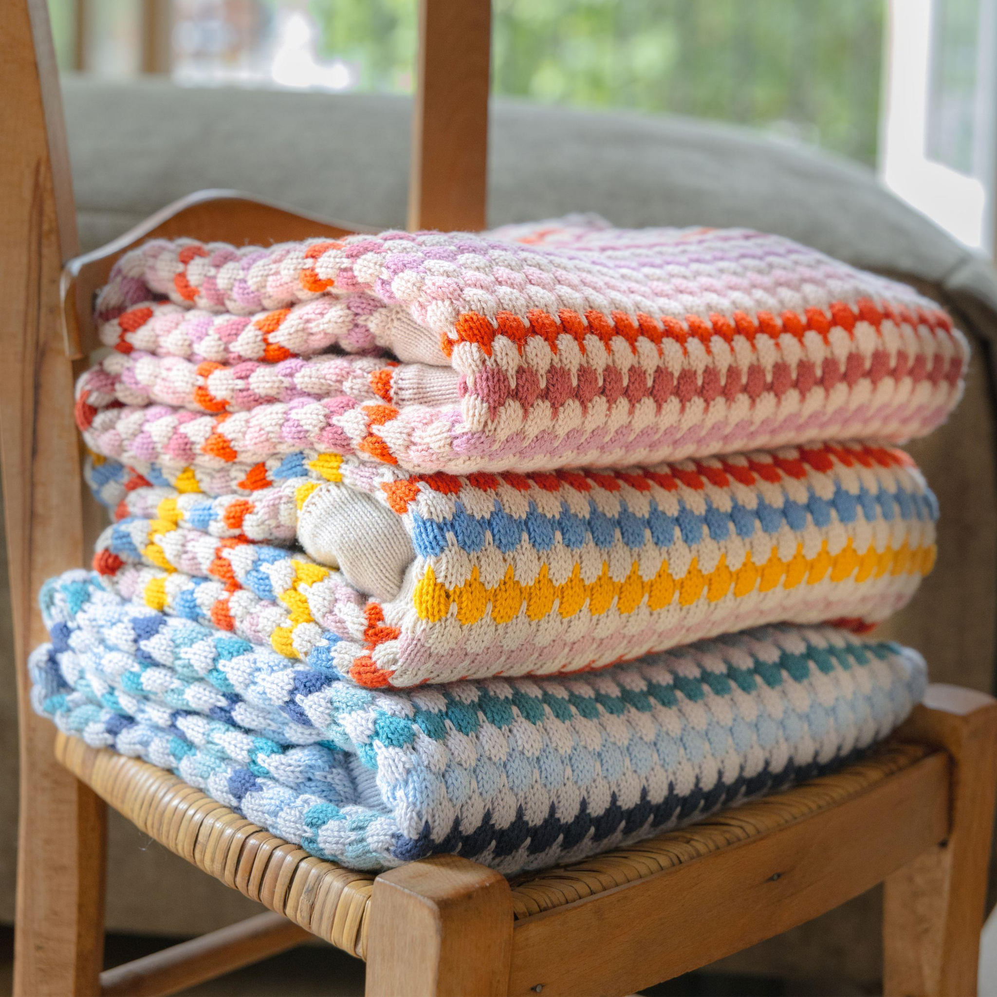 Confetti Stripe Baby Blanket Carnival