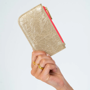 Centro Wallet Light Gold Crinkle