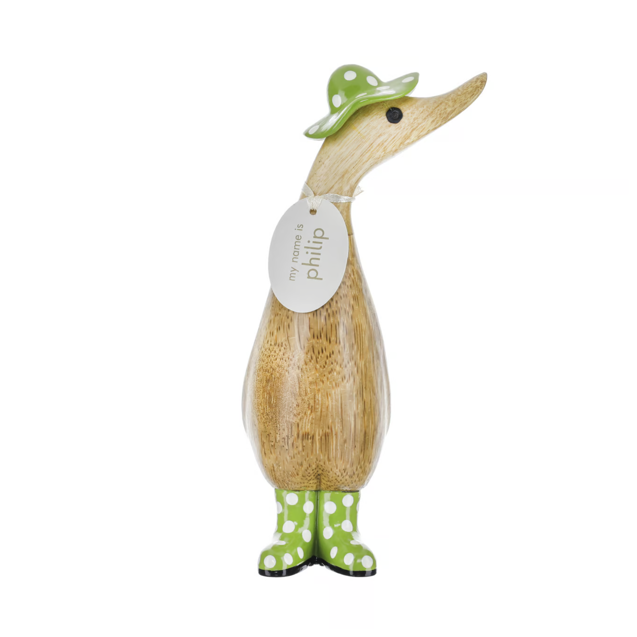 Spotty Hat & Boots Duckling Green