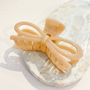 Willow Ribbon Claw Clip Latte