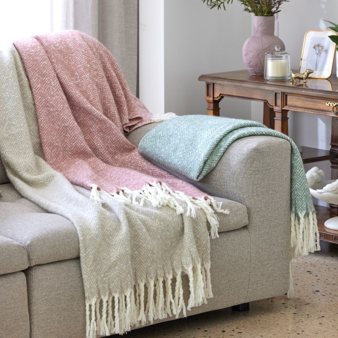 Herringbone Throw Sage