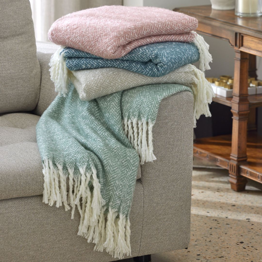 Herringbone Throw Sage