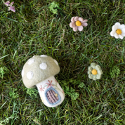 Spring Mushroom House Felt Hanging Decoration Small