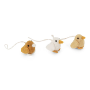 Set Of 3 Felt Mini Chicklet Bird Hanging Decorations