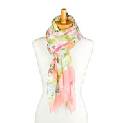 Pink Botanical Bloom Scarf