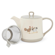 Tea Pot & Infuser Hen House Lane